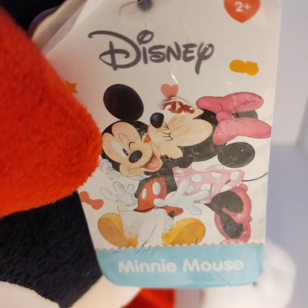 Disney Valentine Minnie Mouse 19' Just‎ Play 2018 Plush Red White Hearts Outfit